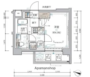 ARCOBALENO YOKOHAMATSURUMI【4階】の間取り