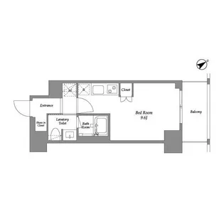 レックスガーデン横浜反町公園【4階】の間取り