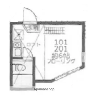 ユナイト按針アラミスの杜【2階】の間取り
