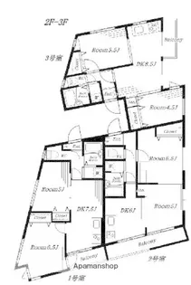 タックビルⅢ【2階】の間取り