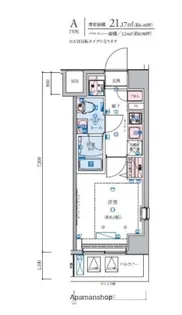 リヴシティ横濱石川町【2階】の間取り