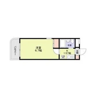 1Kの間取り画像