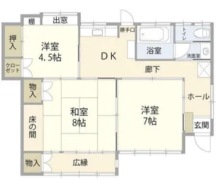 神奈川県平塚市東八幡1丁目【一戸建】の間取り