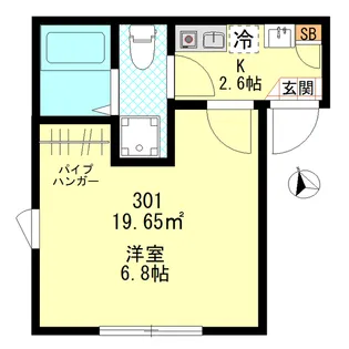 テラスシード鶴見【3階】の間取り