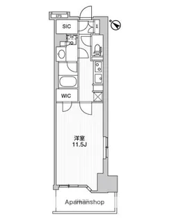 WORVE横浜伊勢佐木町【4階】の間取り
