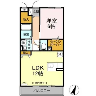 クレール湘南台Ⅱ【2階】の間取り