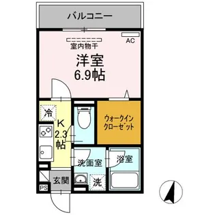 アイウェル湘南台【3階】の間取り
