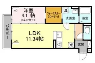 ラ・パージュ桜【3階】の間取り