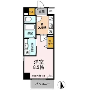 AZALEA【4階】の間取り