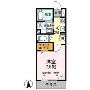 レフィナード【2階】の間取り