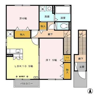 シャトレー・マグノリア【I201号室】の間取り