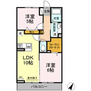 ソフィアさつき【2階】の間取り