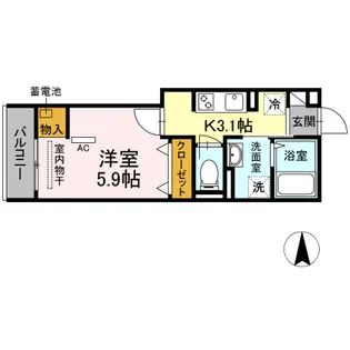 OKUE Ⅱ【3階】の間取り
