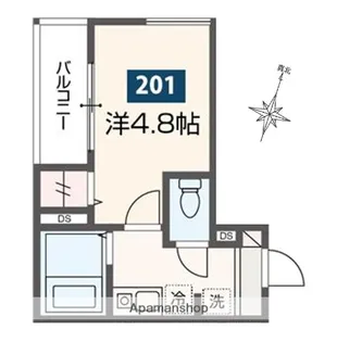 メルディア白楽【2階】の間取り