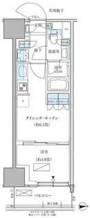 パークアクシス品川天王洲アイル【6階】の間取り