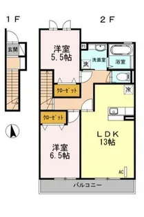 ポラリスF Ⅰ【2階】の間取り