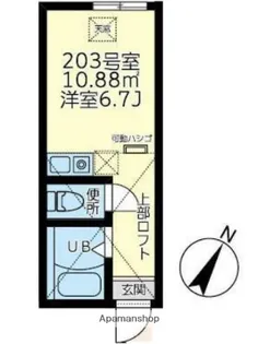 ユナイト新子安プラチナバウム【2階】の間取り