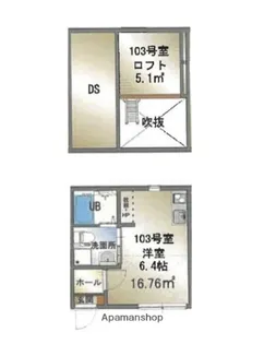 ALBAFOREST杉田【1階】の間取り