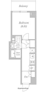 ラクレイス横濱関内【9階】の間取り