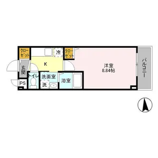 ベルレジデンス【3階】の間取り