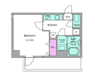 LOC’S KIKUNA【3階】の間取り