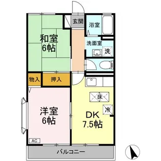 ファミールコート【1階】の間取り