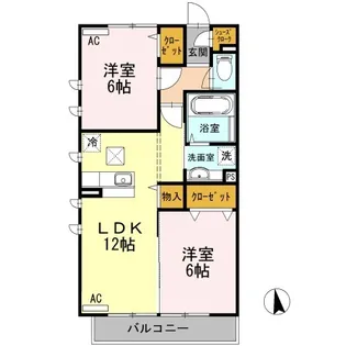 エスポア【1階】の間取り