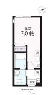 ハーミットクラブハウス野毛山公園(仮)【2階】の間取り