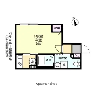 ベイルーム横浜片倉町【1階】の間取り