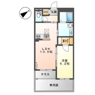 N’ S ARK(エヌズアーク)【1階】の間取り