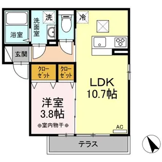 ソラーレ湘南【1階】の間取り