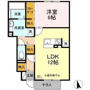 リッツハウス ミノールII【1階】の間取り