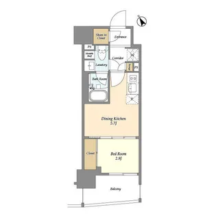 テラス横浜鶴見【3階】の間取り