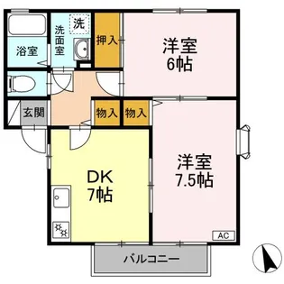 ラークヒルズ【1階】の間取り