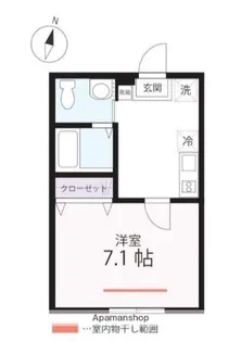 ハーミットクラブハウスリアンA棟【1階】の間取り