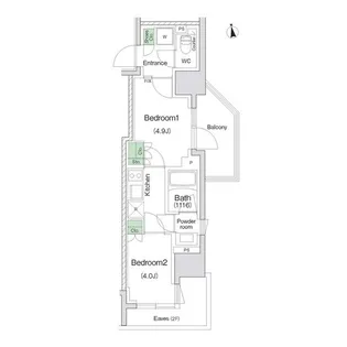 スタイリオ川崎【3階】の間取り