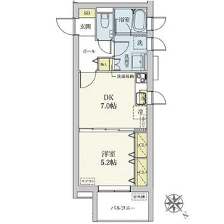 カスタリア旗の台【1階】の間取り