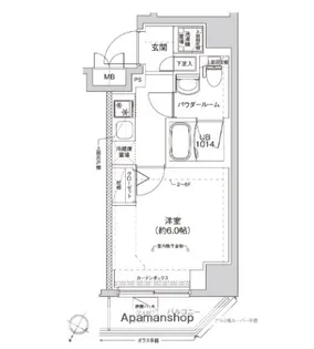 RELUXIA横濱元町【7階】の間取り