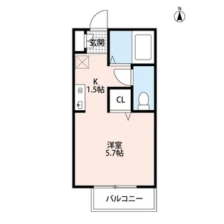 WHITE WING【2階】の間取り