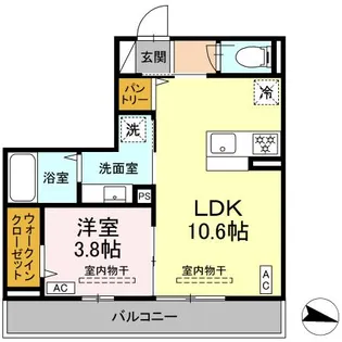 レンブランサ湘南台【2階】の間取り