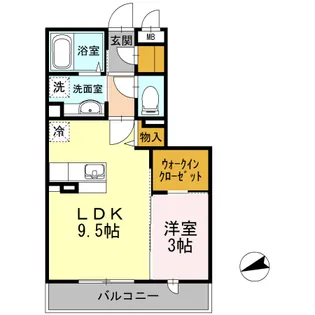 ディアコート【2階】の間取り