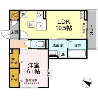 PEAR RESIDENCE【1階】の間取り