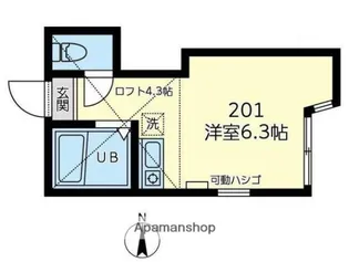 ユナイト大島AD・オリベッティ【2階】の間取り