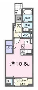 プレミール辻【1階】の間取り
