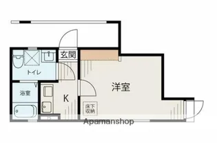 ランド横浜蒔田【1階】の間取り