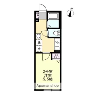 ベイルームヒルズ川崎【2階】の間取り