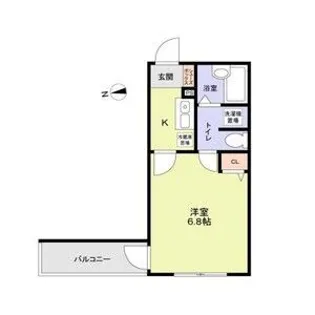 イニッツィオ永田南【4階】の間取り