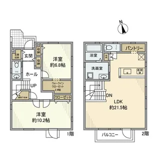 神奈川県大和市上草柳【一戸建】の間取り