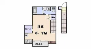衣笠レジデンス【2階】の間取り