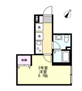 ベイルーム川崎大師公園【3階】の間取り